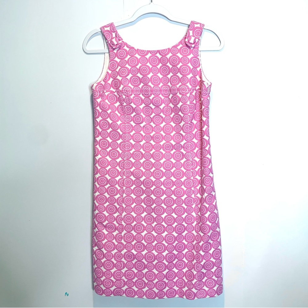 Lilly Pulitzer Larsson Shift Dress Cotton Jacquard Hibiscus Pin Social Circles